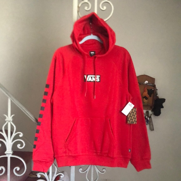 New Vans Red Hoodie for Men - Picture 1 of 6